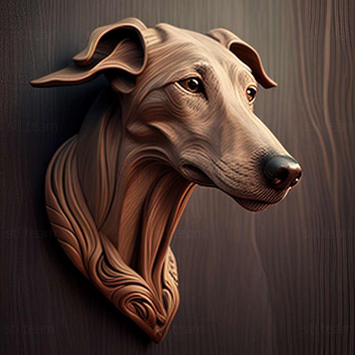 3D модель Іспанська собака гальго (STL)